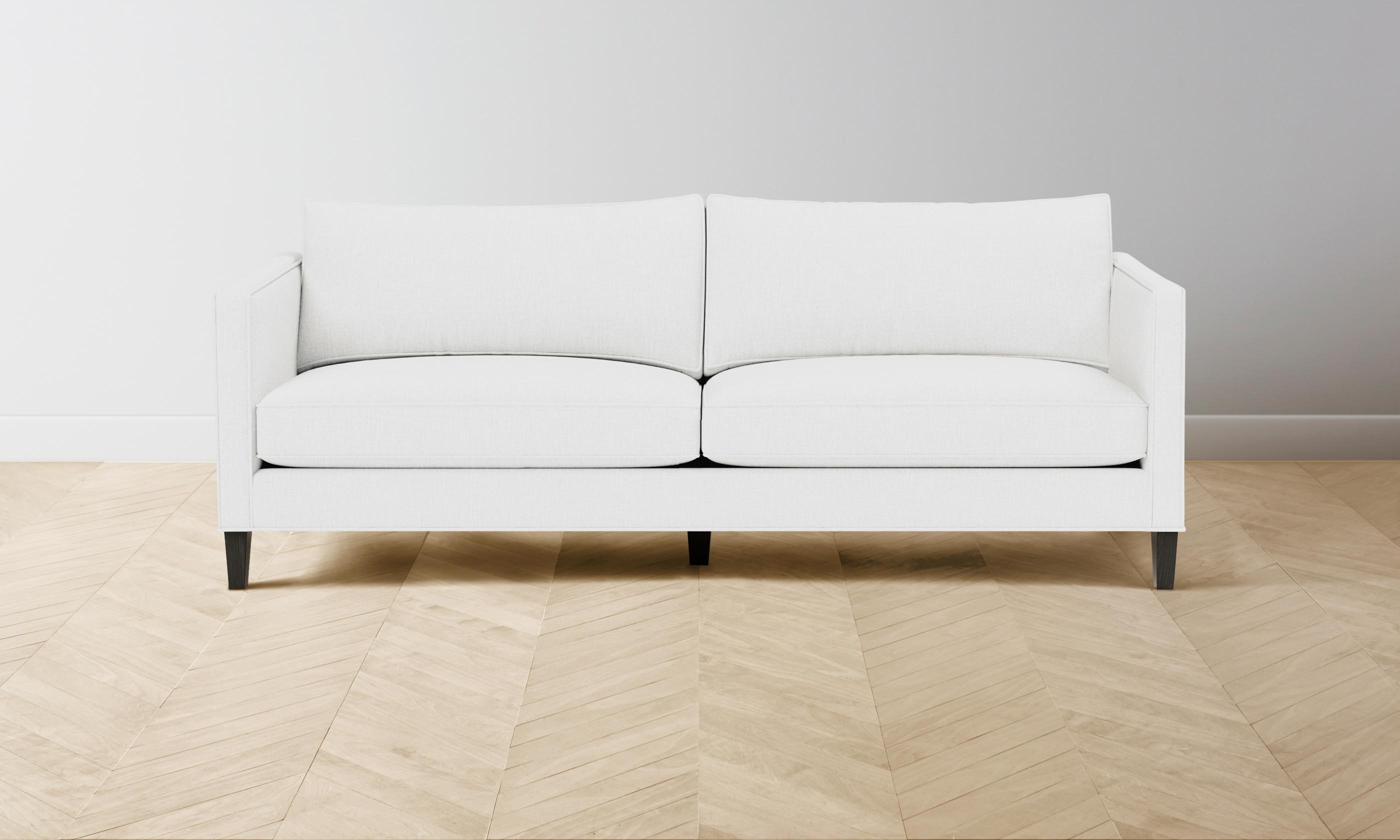 Crosby Sofa - Performance Linen Weave in Pure White | Modern Living Room Furniture for Home & Office Decor