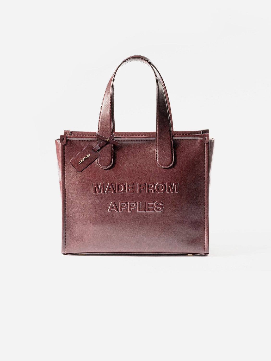 Alma L Apple Leather Vegan Tote Bag for Women | Eco-Friendly Cruelty-Free Handbag | Perfect for Work, Travel & Everyday Use | Plum Color