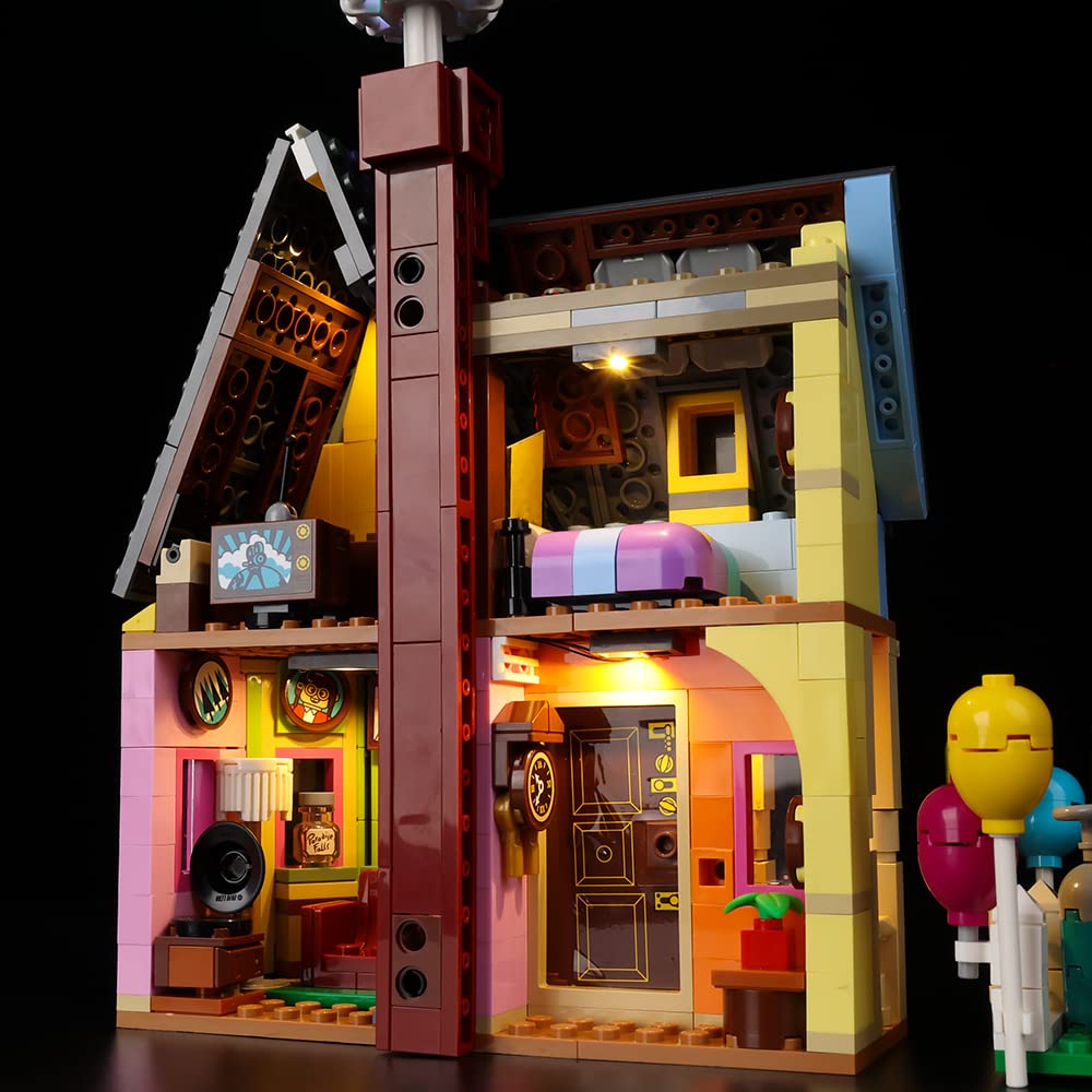 Kyglaring LED Lighting Kit for Lego 43217 Disney Pixar 'Up' House Building Blocks Set - Classic Version (No Bricks Included) - Perfect for Enhancing Model Display & Nighttime Decoration