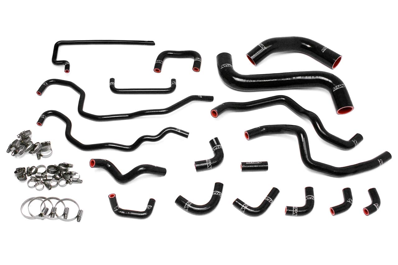 HPS 57-1516-BLK Black Silicone Radiator Hose & Heater Hose - High Performance Cooling for Cars, Trucks & SUVs