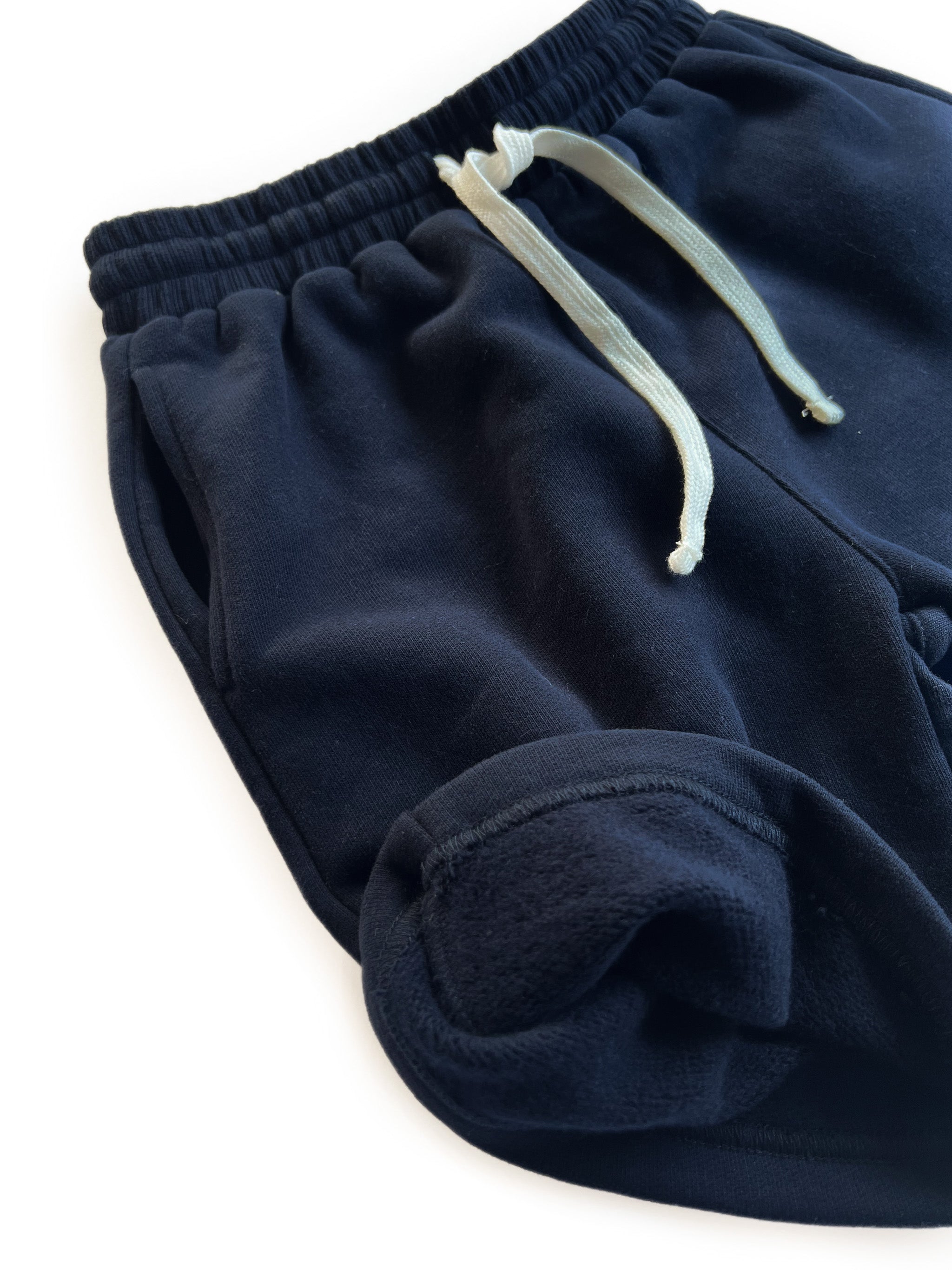 Men's Basic Sweatshorts - Soft Cotton Casual Shorts for Lounge & Workout - Navy Blue