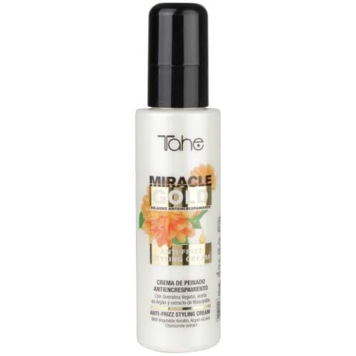 Tahe Miracle Gold Hair Care Kit - 1000ml Repairing Shampoo + 1000ml Nourishing Hair Mask + 100ml Styling Cream - Professional Salon Treatment for Damaged & Dry Hair - Perfect for Home Use, Travel & Gifts