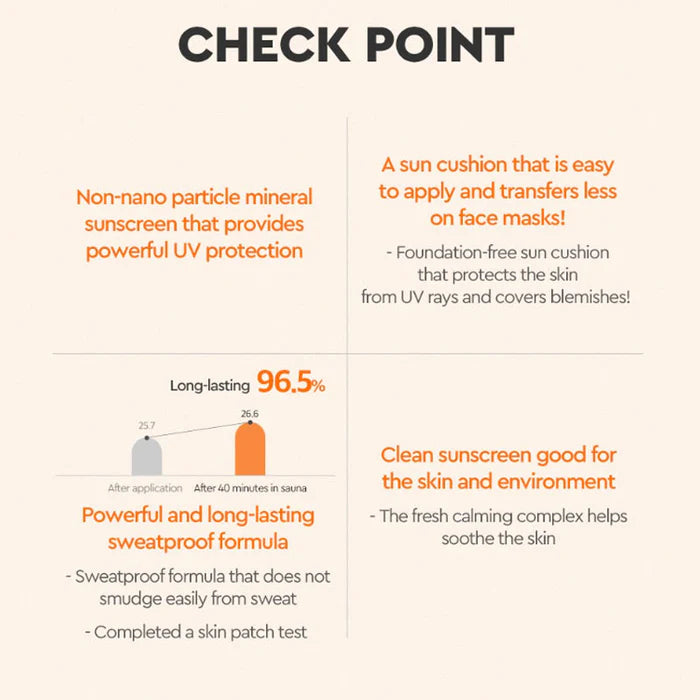 Dewytree Urban Shade Cover & Fit Sunscreen Cushion SPF 50+ PA++++ 14g - Korean Air Cushion Foundation for Oily Skin, Matte Finish, Long Lasting Coverage | Perfect for Daily Sun Protection & Makeup Touch-Ups On The Go