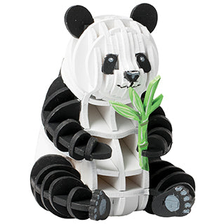 IncrediBuilds Animal Collection: Panda - DIY 3D Wooden Puzzle Kit for Kids & Adults - Perfect for Home Decor, Gifts & Educational STEM Activities