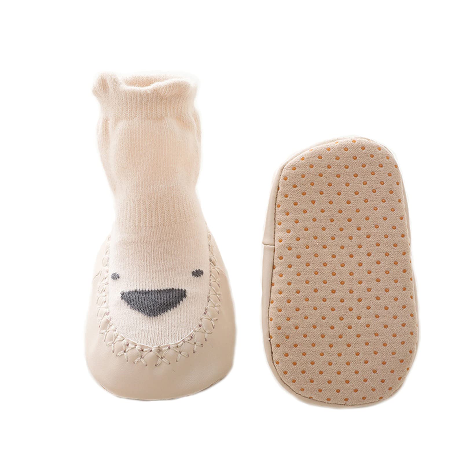 Soft Baby Indoor Shoes - Skin-Friendly Non-Slip Floor Socks for Newborns & Toddlers | Breathable Combed Cotton Middle Tube Slippers | Perfect First Walkers & Playtime at Home