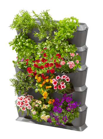 Gardena NatureUp! Vertical Garden Set with Automatic Watering System - Perfect for Balcony, Patio, and Small Space Gardening