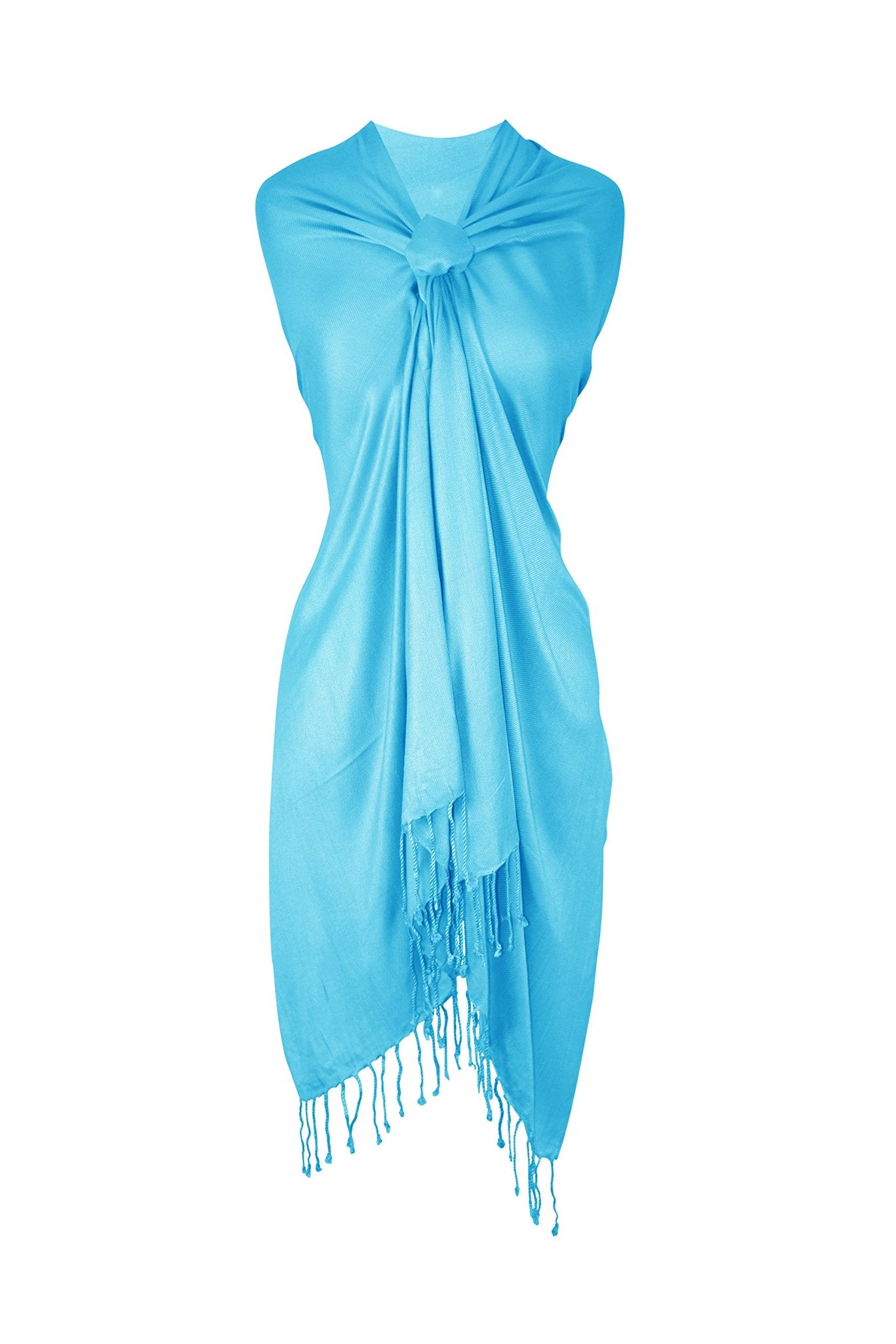 Turquoise Pashmina Shawl Wrap Scarf - Soft Cashmere Blend Winter Accessory for Women - Perfect for Weddings, Parties & Cold Weather