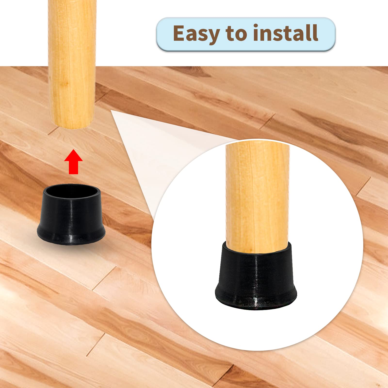 Non-Slip Furniture Leg Floor Protectors - 2