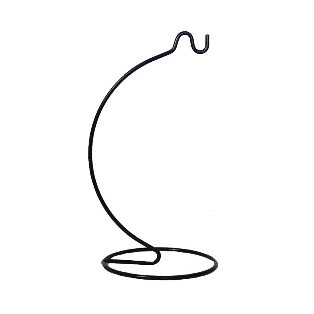 Black Spiral Ornament Stand 37cm - Perfect for Jewelry & Home Decor