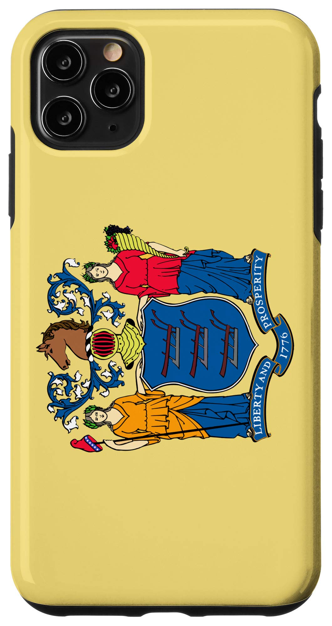 iPhone 11 Pro Max Case with New Jersey State Flag Design - Durable Protective Cover for Home, Love & Family Vacations | Perfect for Travel, Daily Use & Gift Giving