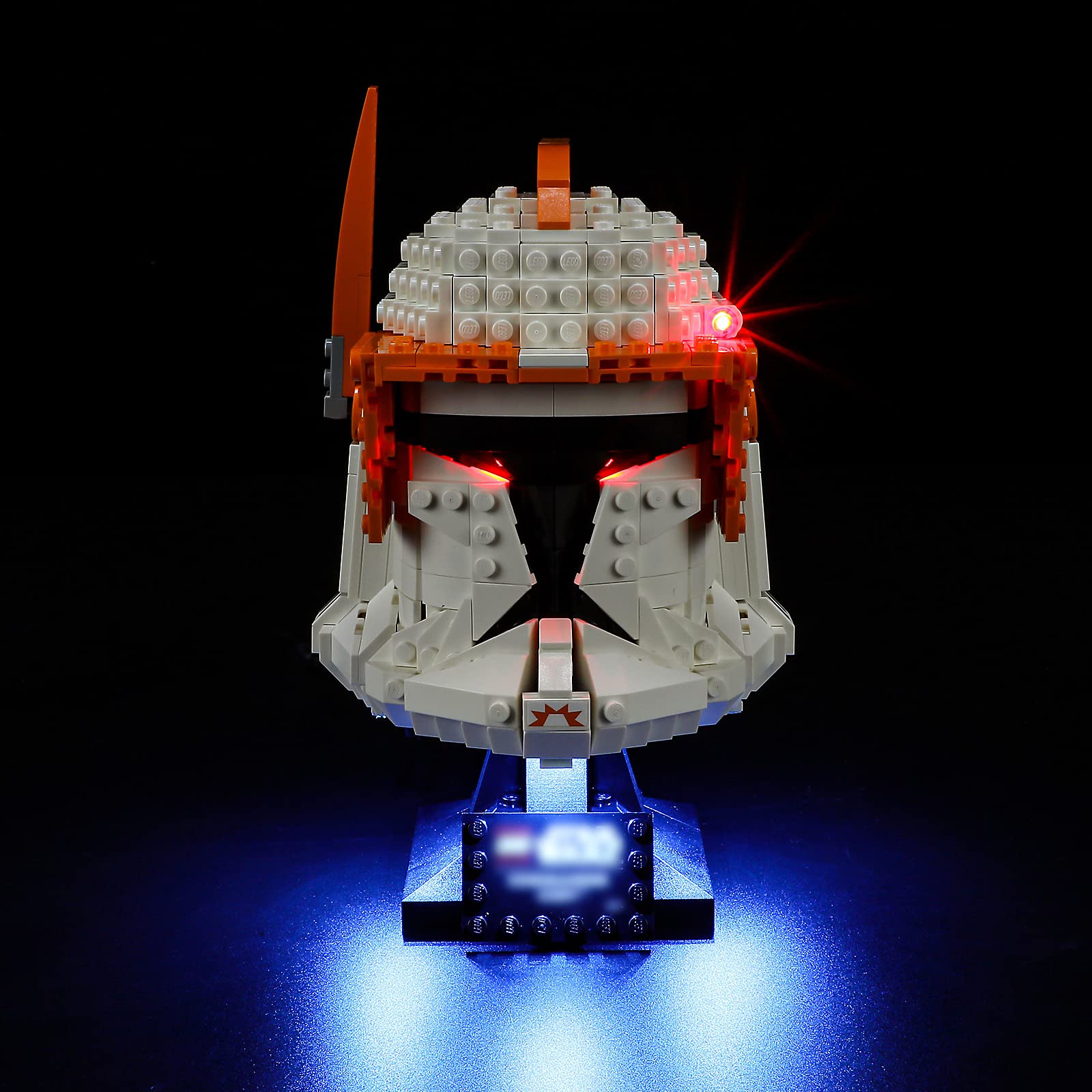 GEAMENT LED Light Kit for Lego Clone Commander Cody Helmet - Compatible with Star Wars 75350 Building Set (Model Kit Not Included) - Perfect for Star Wars Fans, DIY Lego Lighting Projects, and Display Enhancement