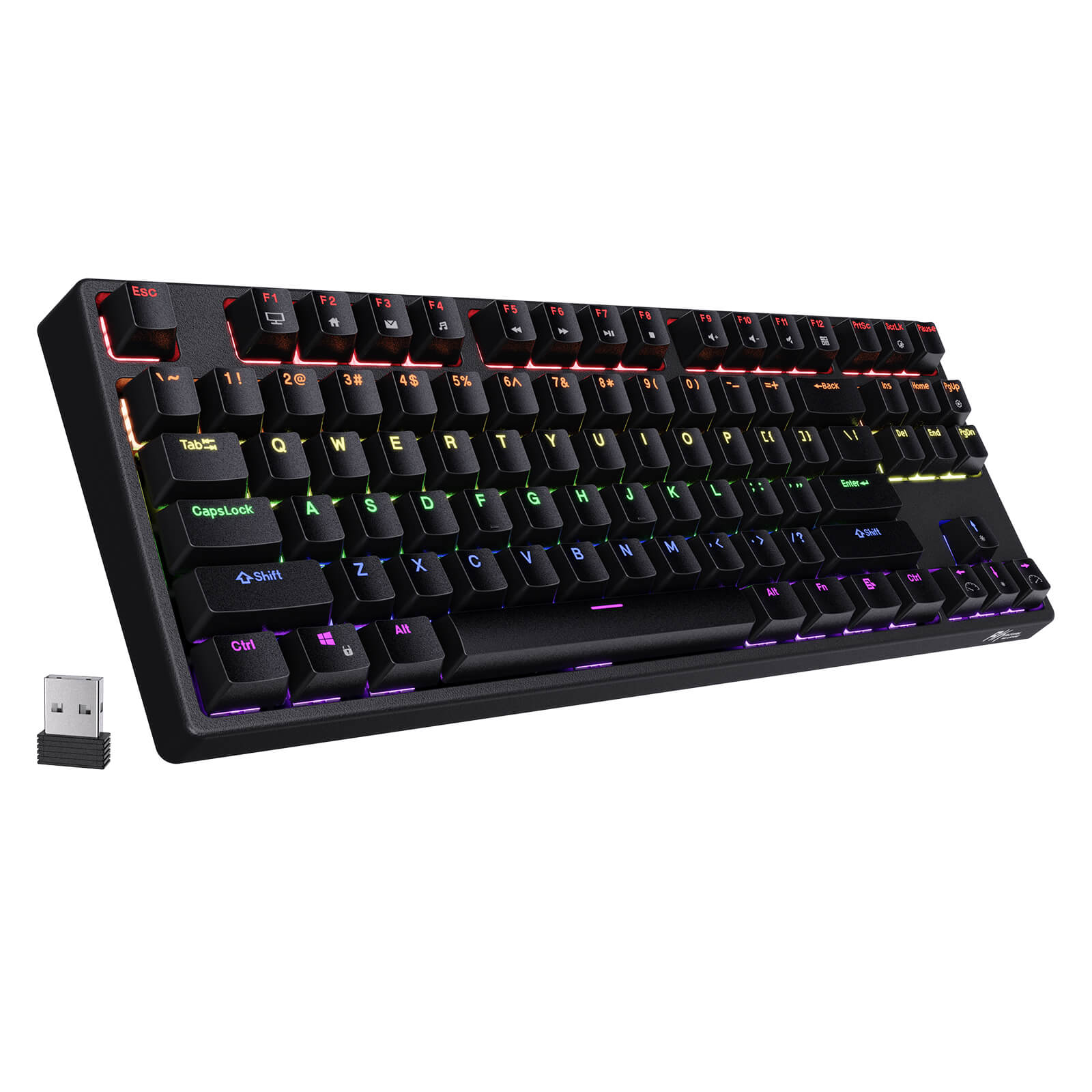 ROYAL KLUDGE RK Sink87G 87-Key RGB Wireless Mechanical Gaming Keyboard - 2.4Ghz & Bluetooth, Tactile Brown Switches, Compact TKL Design for PC/Mac Gamers & Office Work (Open Box)