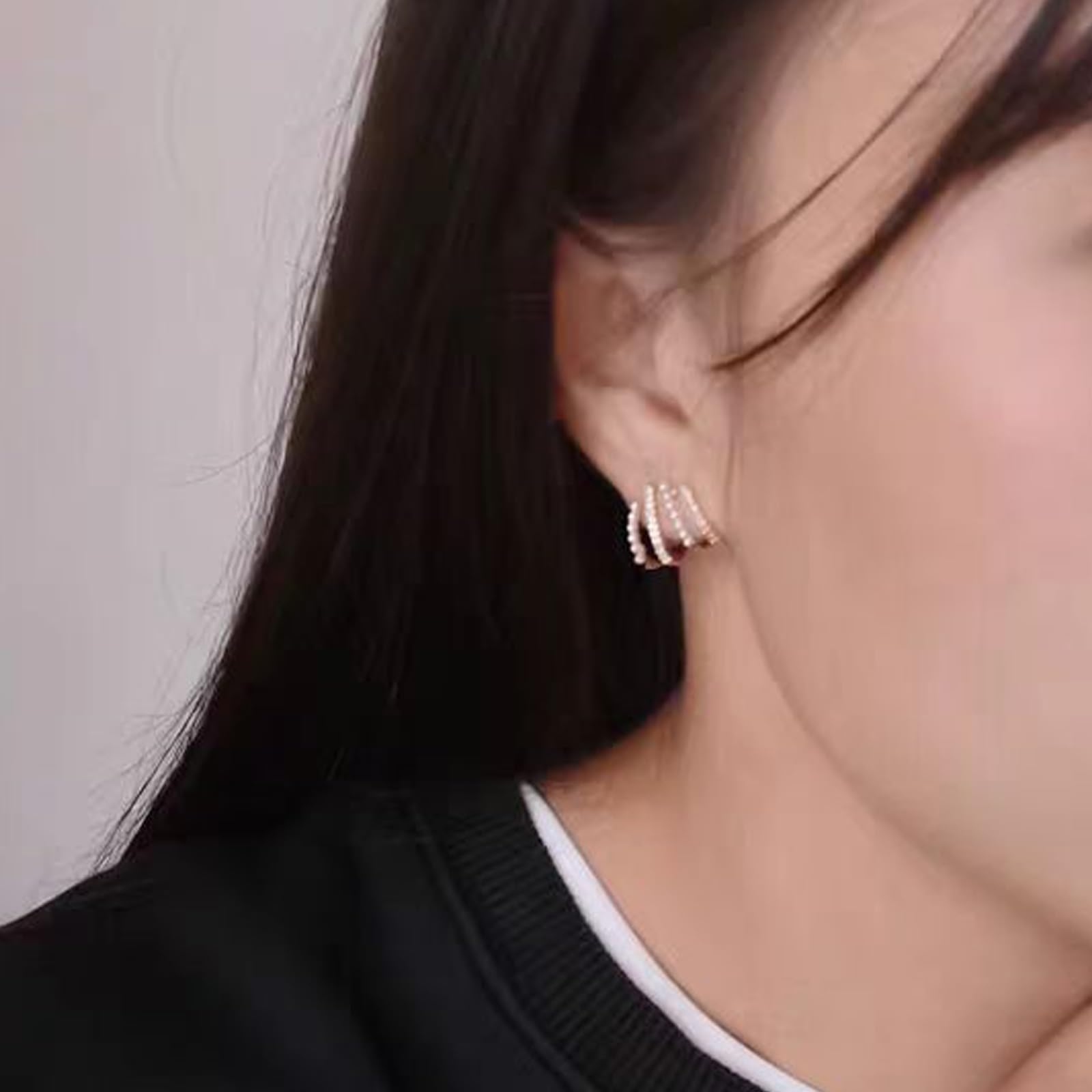 Zircon Claw Earrings for Women - Elegant Stud Ear Cuffs & Half Hoop Earrings | Perfect for Parties, Weddings & Everyday Wear