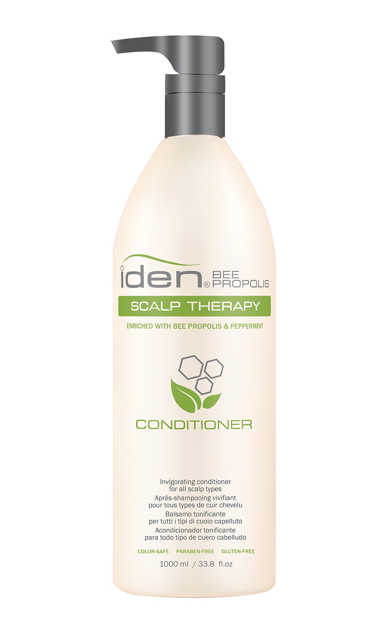 IDEN Bee Propolis Scalp Therapy Conditioner for Sensitive Scalp - Soothes Irritation & Promotes Healthy Hair - 33.8 fl.oz - Ideal for Daily Use, Dry Scalp Relief & Post-Color Treatment