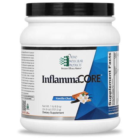 OrthoMolecular Products InflammaCORE® Vanilla Chai - Anti-Inflammatory Nutritional Powder for Gut Health & Immune Support - Perfect for Post-Workout Recovery & Daily Wellness Routine