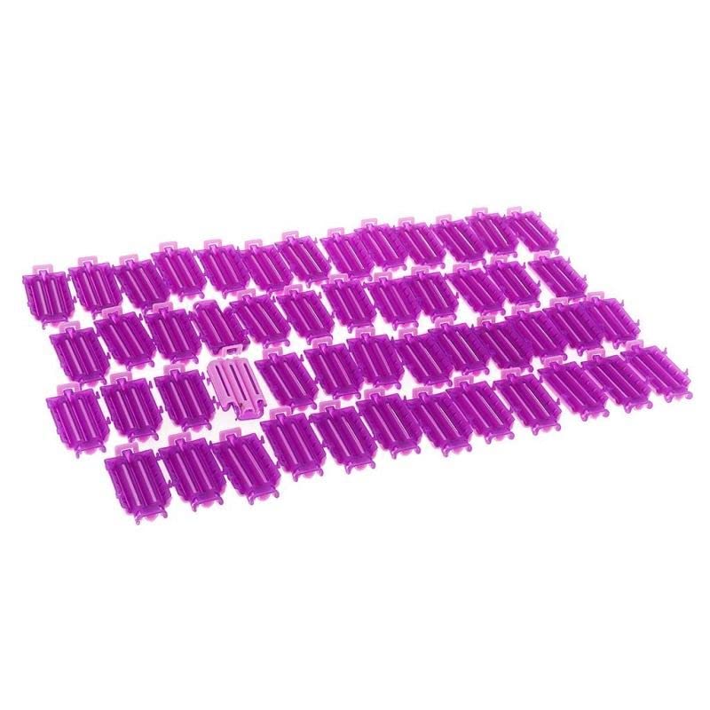 50 Pack Cold Wave Perm Rods - Corn Hair Curlers for DIY Styling, Salon & Home Use - ZIL-Style Hairdressing Clip Curler Set for Perms & Waves