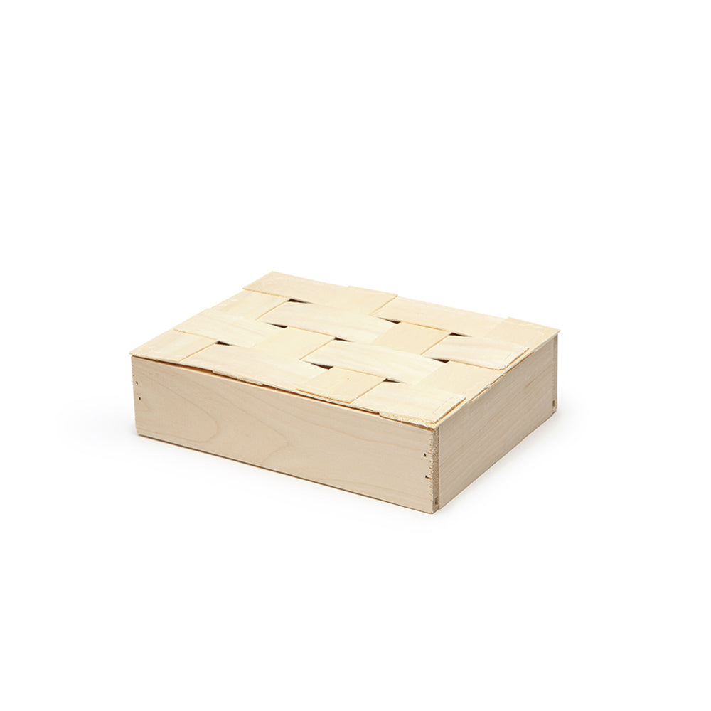 CHAUMONT Small Wooden Gift Crate Case - 42 Count (7 x 4.8 x 1.7 Inches) - Perfect for Wedding Favors, Party Decorations & Jewelry Storage