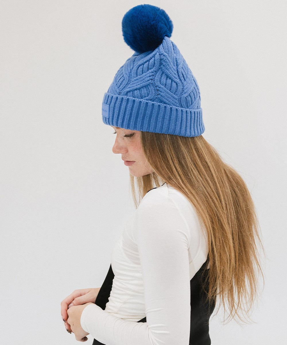Ida Cable Knit Beanie Hat for Women & Men - Soft Winter Warm Knitted Cap - Perfect for Skiing, Snowboarding & Outdoor Activities