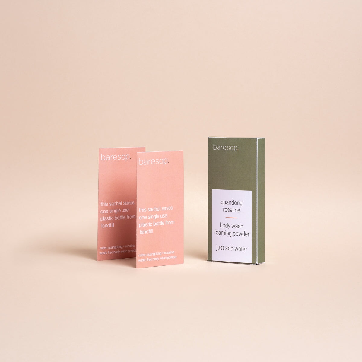 Baresop Refill Pack Body Wash - Quandong & Rosalina Scent | Natural & Hydrating Shower Gel for Dry Skin | Perfect for Daily Use, Travel & Eco-Friendly Bathroom Routine