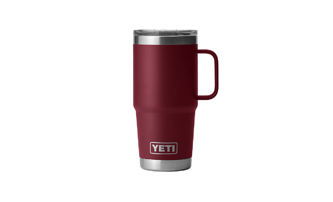 Yeti Rambler 20 oz Stainless Steel Vacuum Insulated Travel Mug - Harvest Red | Keeps Drinks Hot or Cold for Hours | Perfect for Commuting, Camping & Outdoor Adventures
