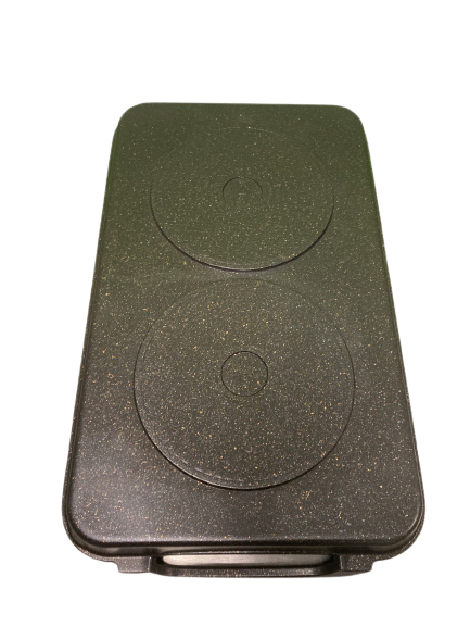 2-Pack Non-Stick Marble Griddle Pan for Gas, Electric & Induction Stoves – Double Ribbed Grill for Perfect Pancakes, Steaks & More – Ideal for Home Cooking & Outdoor BBQ