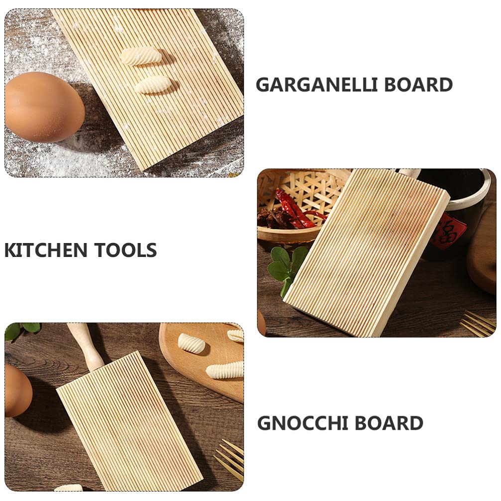 Premium Wooden Gnocchi Board & Pasta Maker - Handcrafted Kitchen Tool for Homemade Gnocchi, Spaghetti & Pasta | Perfect for Italian Cooking, DIY Pasta Night & Gourmet Food Preparation