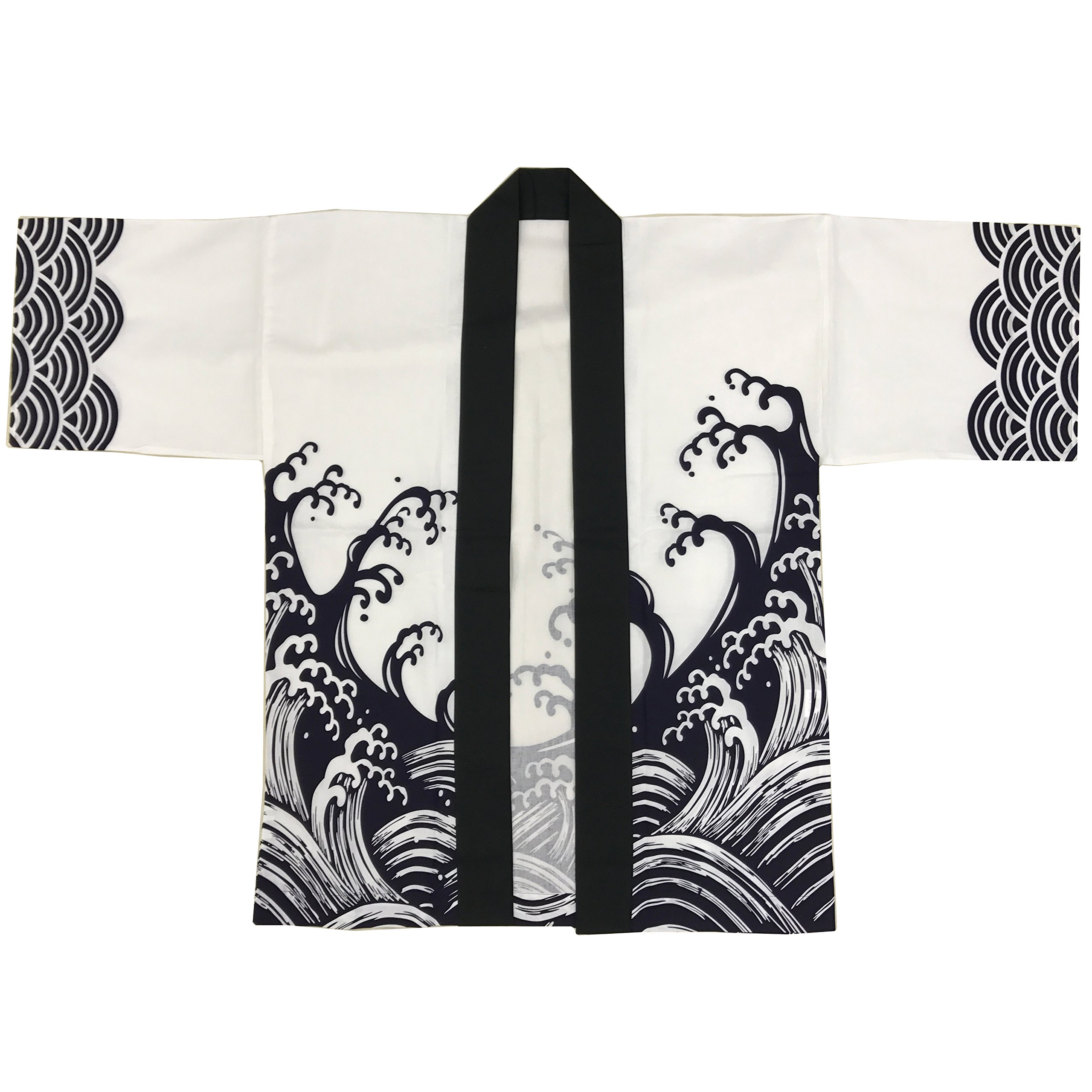 Japanese Festival Hanten Happi Coat - Traditional Cotton Kimono Jacket for Summer Matsuri, Bon Odori & Cultural Events - Perfect for Cosplay, Costume Parties & Themed Celebrations