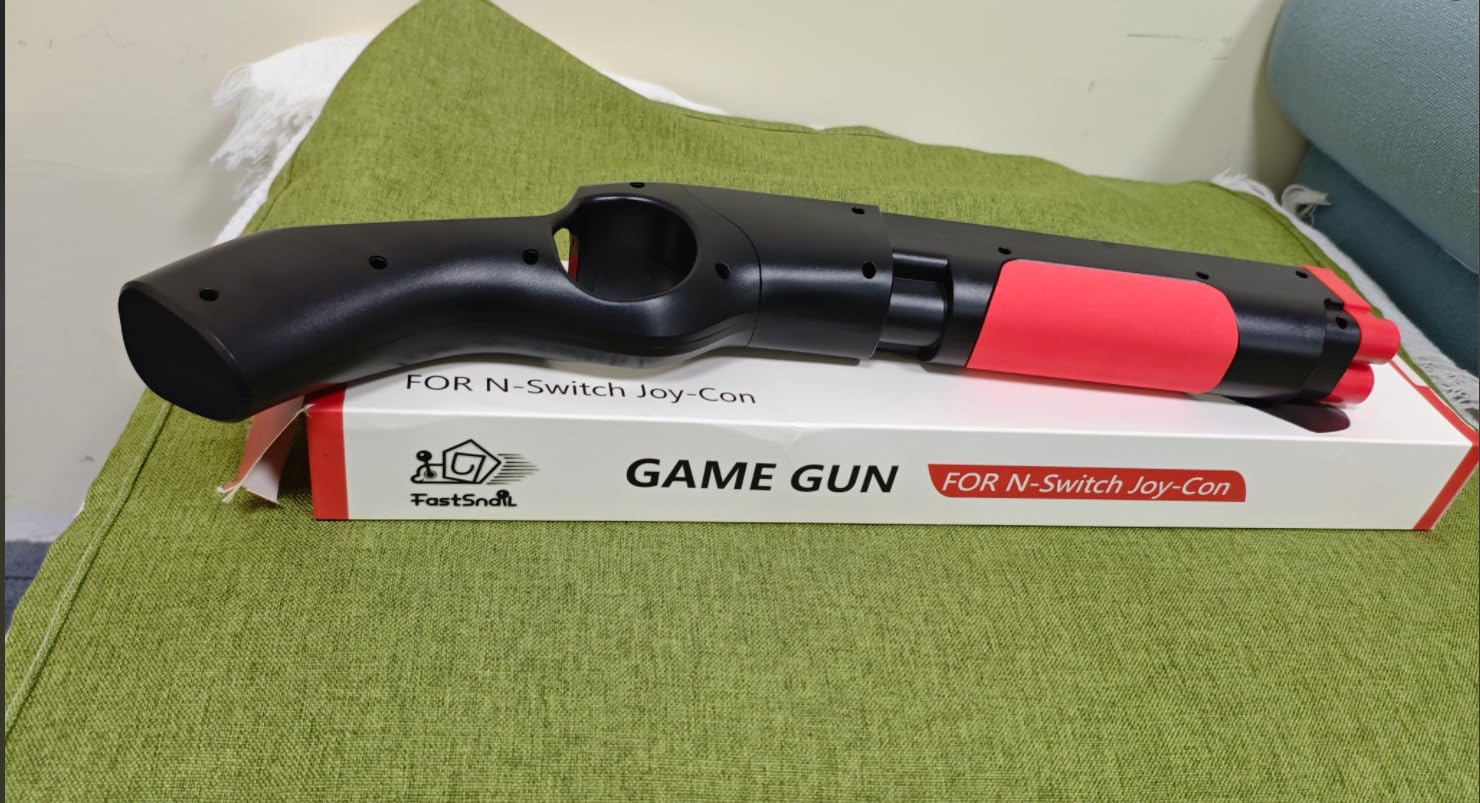 FASTSNAIL Joy-Con Gun Controller for Nintendo Switch & Switch OLED - Replacement Shooting Game Hand Grip Compatible with Switch Joycons | Perfect for FPS Games, Target Practice & VR Shooting Experiences
