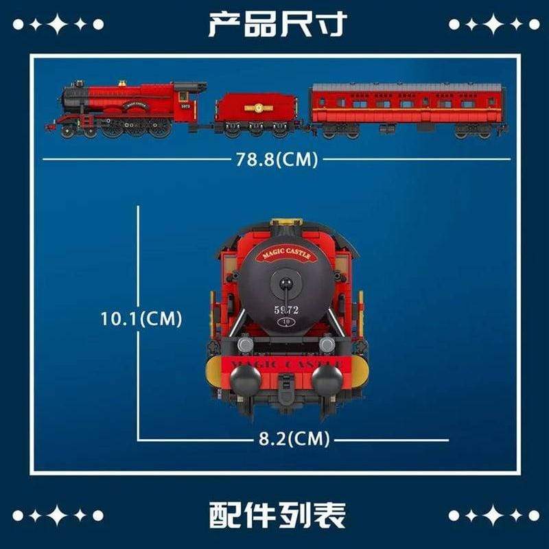 Mould King 12010 Magic World: Magic Train Building Blocks Set - STEM Educational Toy for Kids & Adults - Perfect for Harry Potter Fans, Birthday Gifts & Creative Play