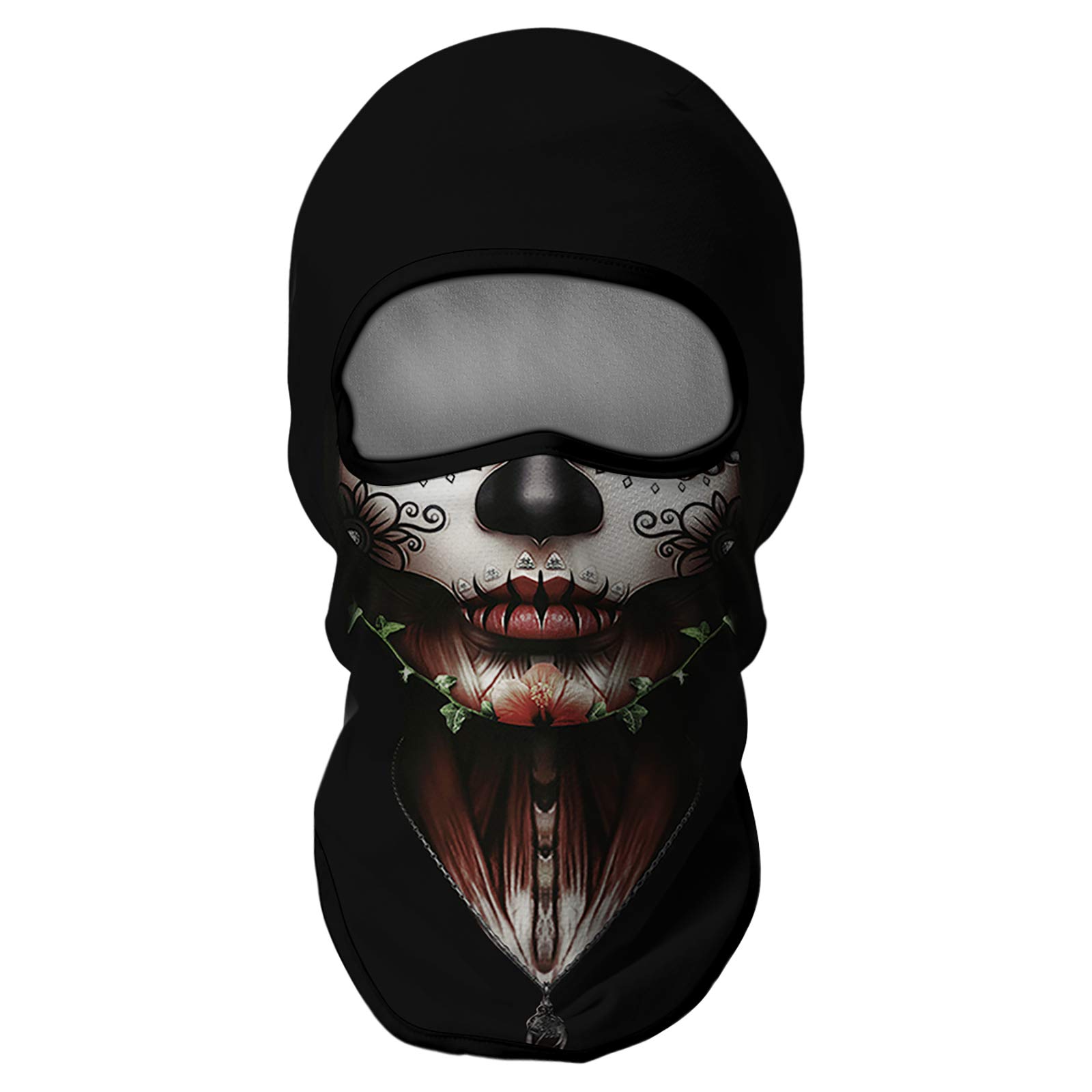 Venswell 3D Balaclava Ski Mask - Cool Skull & Animal Print Full Face Mask for Skiing, Cycling, Motorcycle Riding & Halloween Costumes - Windproof & Breathable Winter Sports Accessory