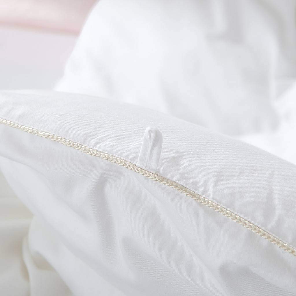 Premium 1500 Thread Count Goose Down Alternative Comforter - 100% Egyptian Cotton, 750 Fill Power, 50oz - Solid White Hypoallergenic Bedding for All Seasons - Perfect for Master Bedroom, Guest Room & Luxury Hotels