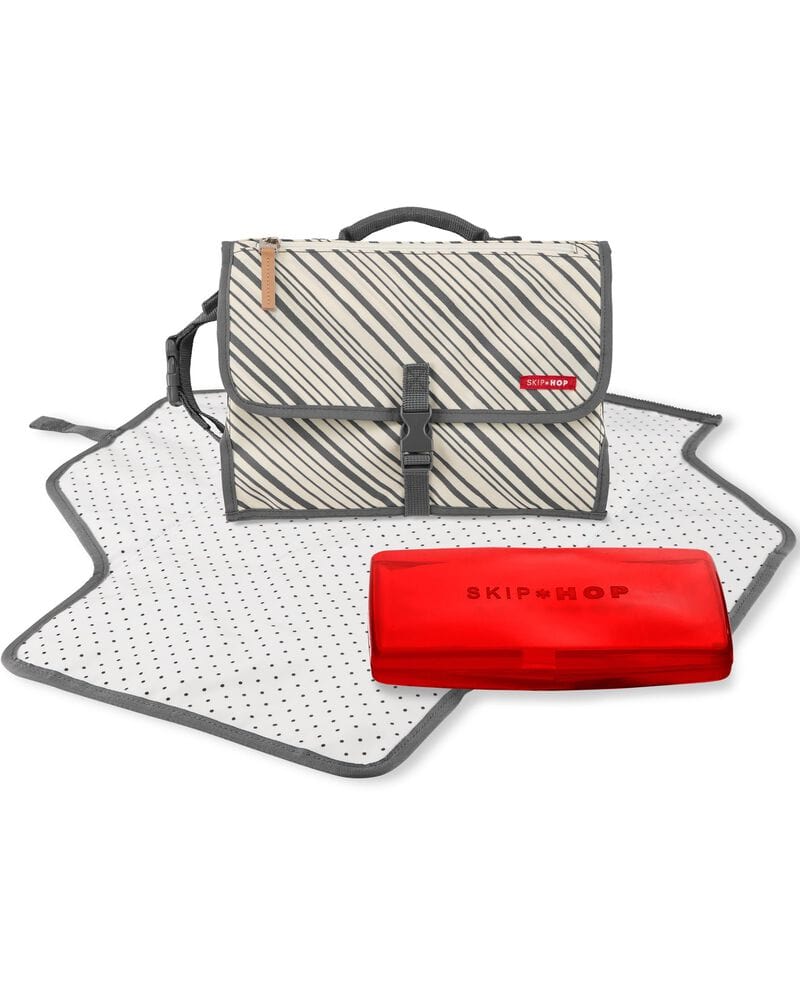 Skip Hop Pronto Portable Baby Changing Station - Compact, Waterproof & Travel-Friendly Diaper Changing Pad for On-the-Go Parents - Perfect for Nursery, Travel, Park & Public Restrooms