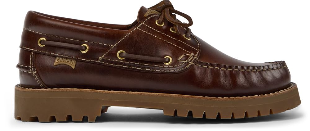 Camper Men's Nautico 15233 Boat Shoes - Comfortable Leather Deck Shoes for Men | Non-Slip Boat Shoes for Sailing, Fishing & Casual Wear