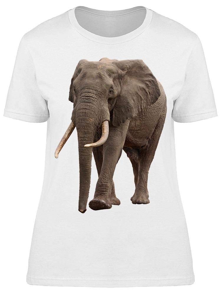 Smartprints Women's Elephant Graphic Tee - Soft & Comfortable Cotton T-Shirt for Casual Wear, Street Style & Summer Outfits