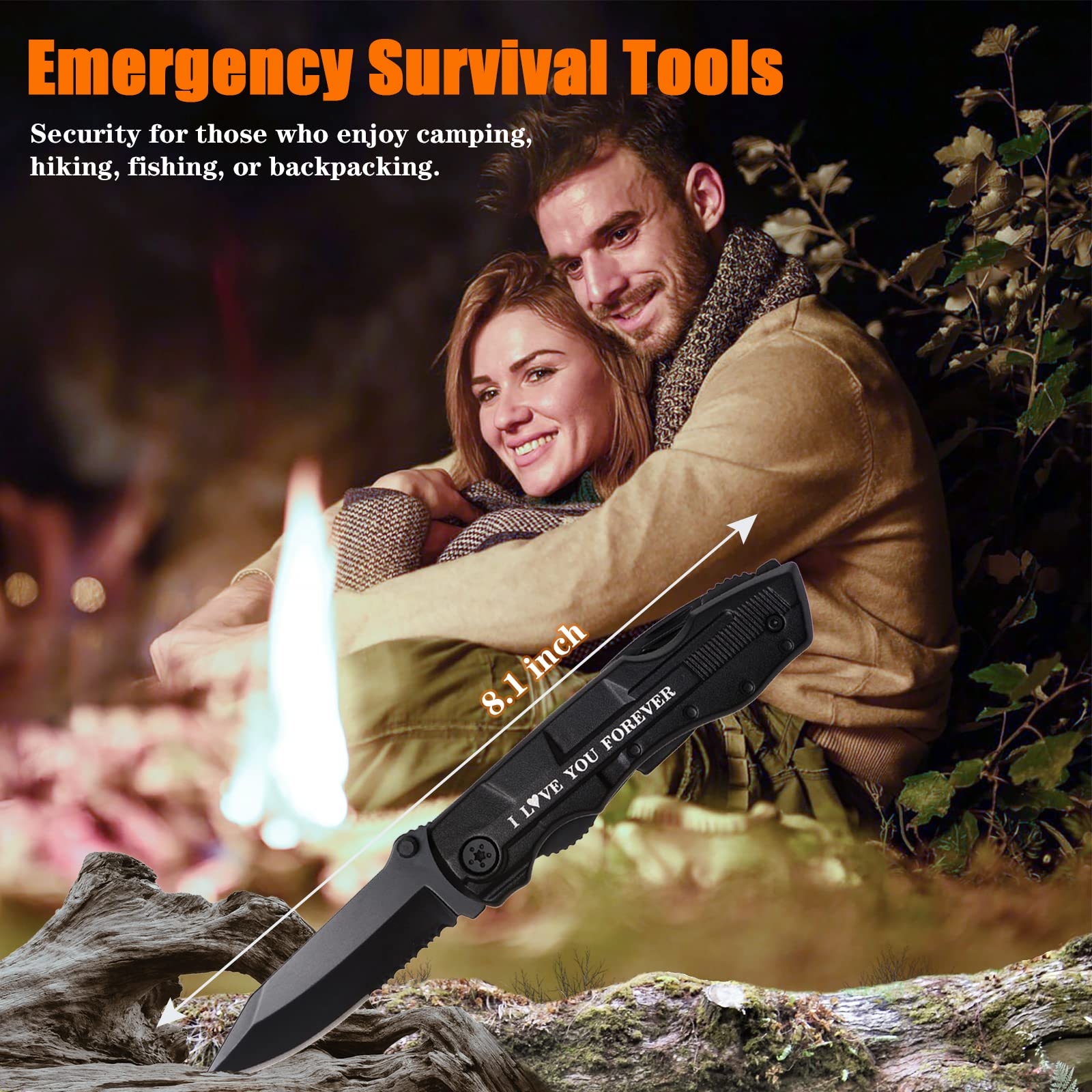 Multitool Pocket Knife for Men - Camping, Fishing, Cycling Gifts