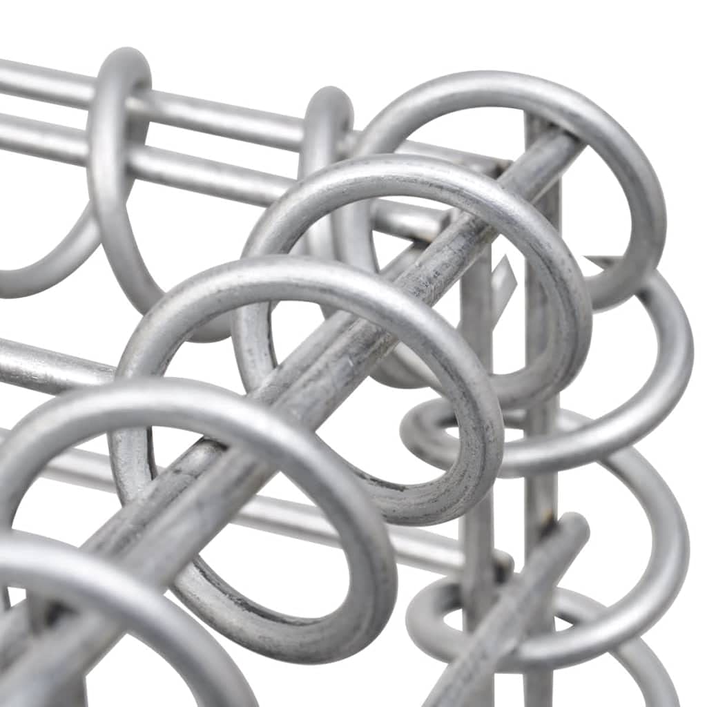 Galvanized Steel Gabion Basket with Lids - 39.4