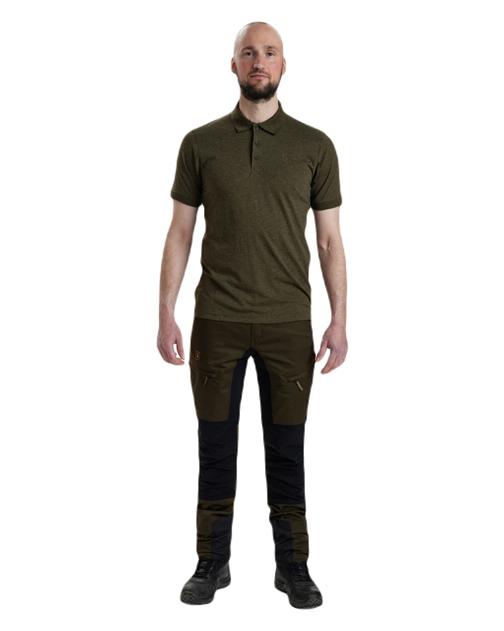 Deerhunter Gunnar Men's Performance Polo Shirt - Moisture Wicking, Breathable & Comfortable for Golf, Tennis & Casual Wear
