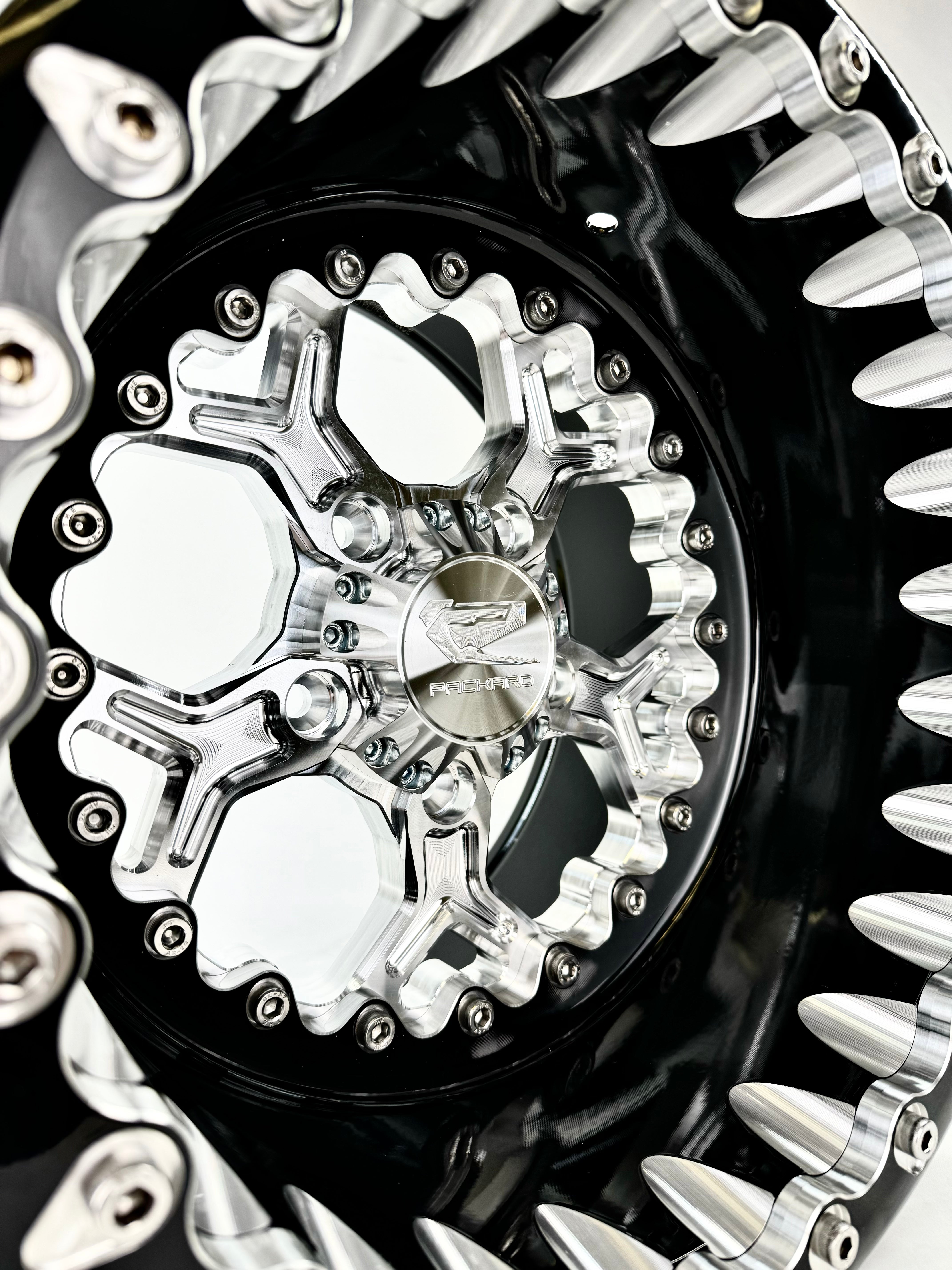 Pro 5 FF Forged Beadlock Wheels - Silver Finish for RZR Pro R 5x4.5 Bolt Pattern - Off-Road & Trail Riding Accessories