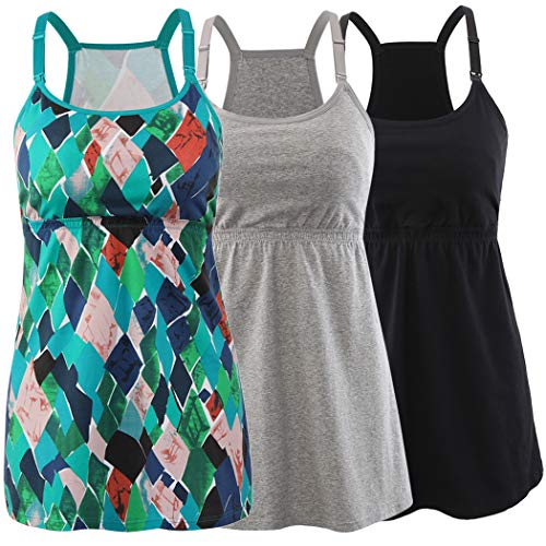 Black+grey+green Print/3pack
