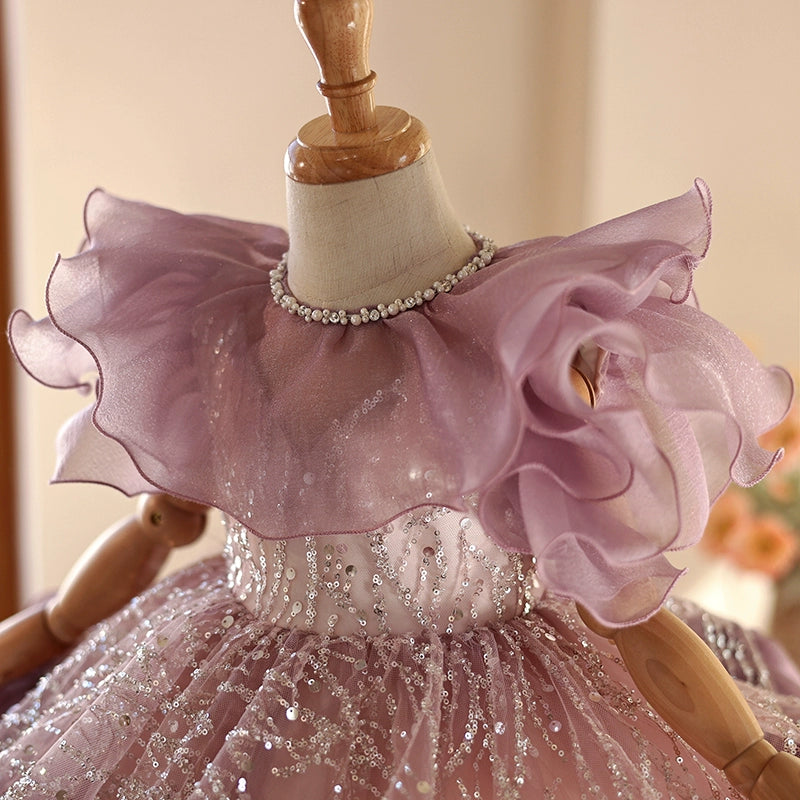 Princess Dress for Girls - Elegant Birthday Party & Baptism Gown | Perfect for Special Occasions, Photo Shoots & Celebrations