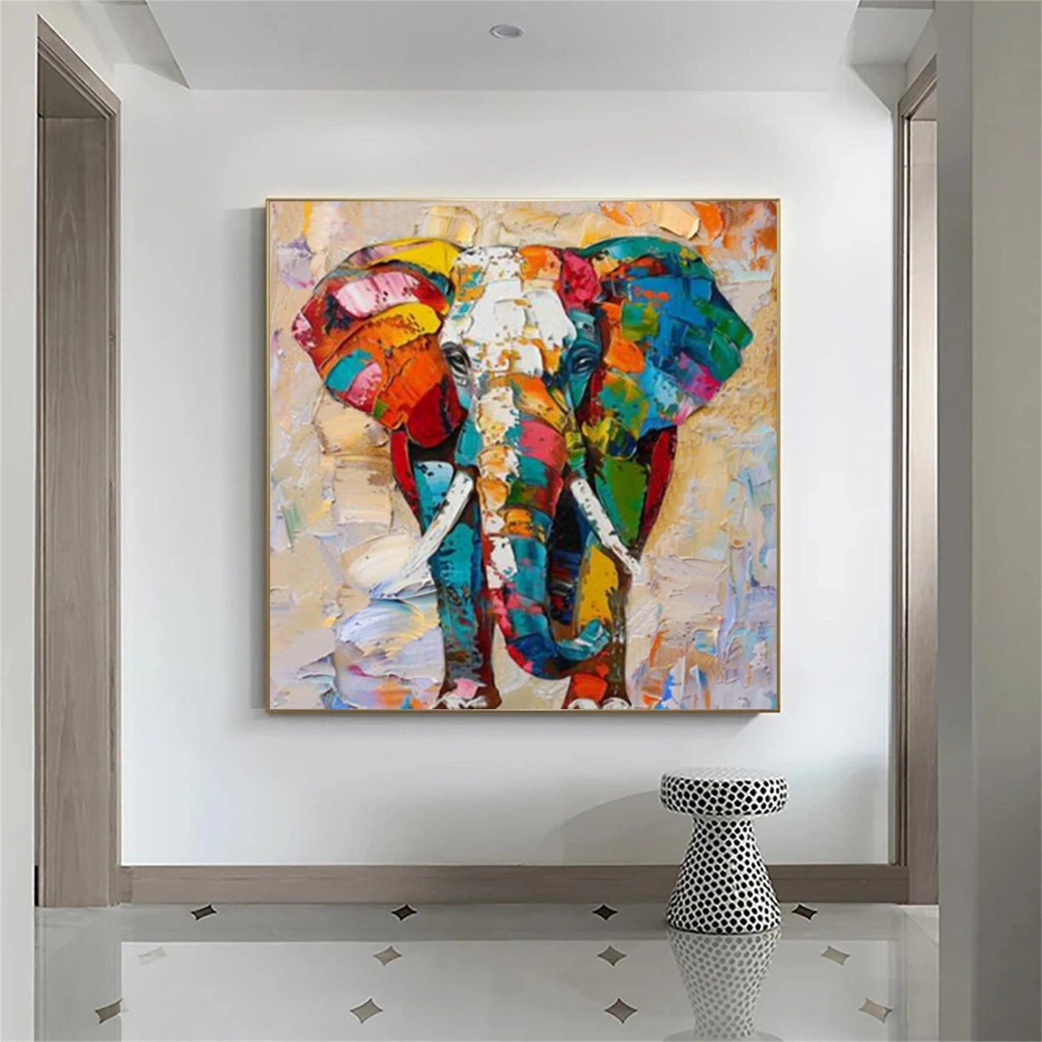 Animal Art Painting #AP115 - Handmade Canvas Wall Art for Home & Office Decor - Perfect for Living Room, Bedroom, and Gift Giving