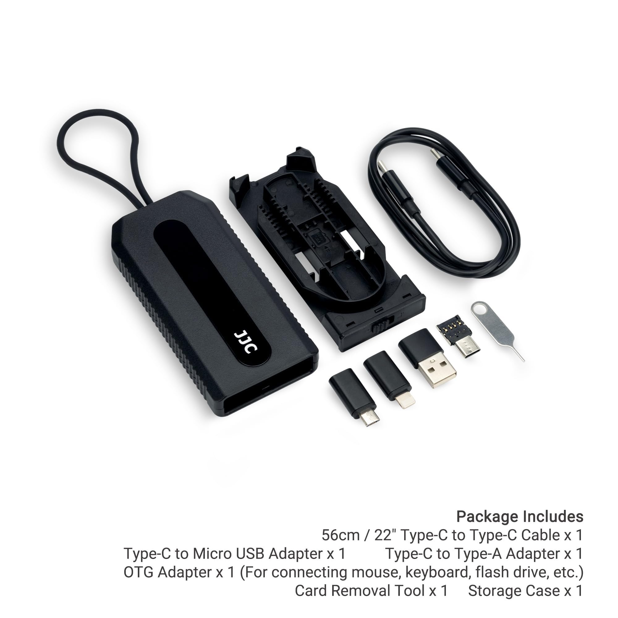 JJC Type-C Charging Cable with OTG Adapters - for Travel & Outdoor Use