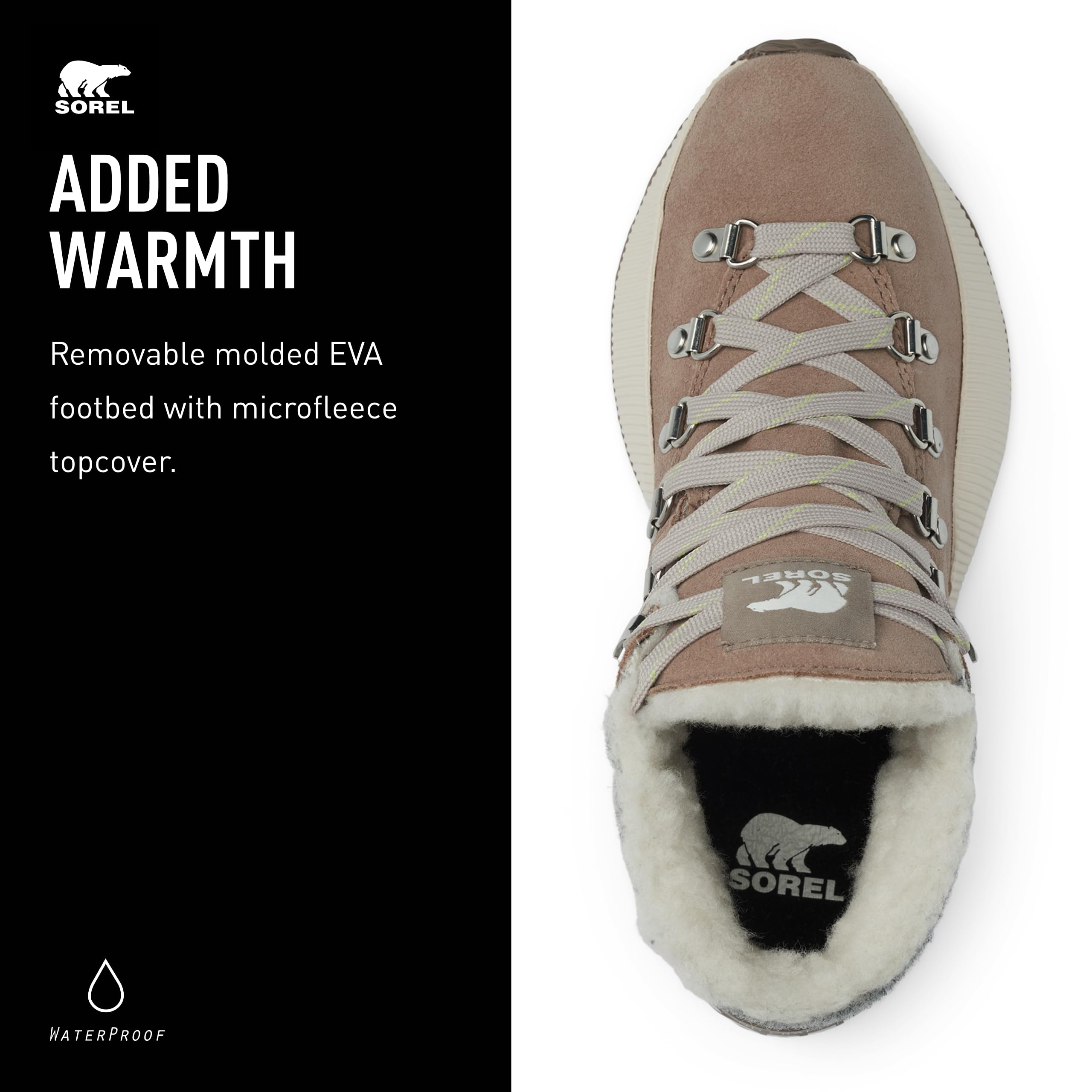 Sorel Women's Out N About III Conquest Waterproof Boots - Winter Snow Hiking Shoes for Women, Waterproof & Insulated for Cold Weather, Perfect for Outdoor Adventures, Hiking, and Snowy Conditions