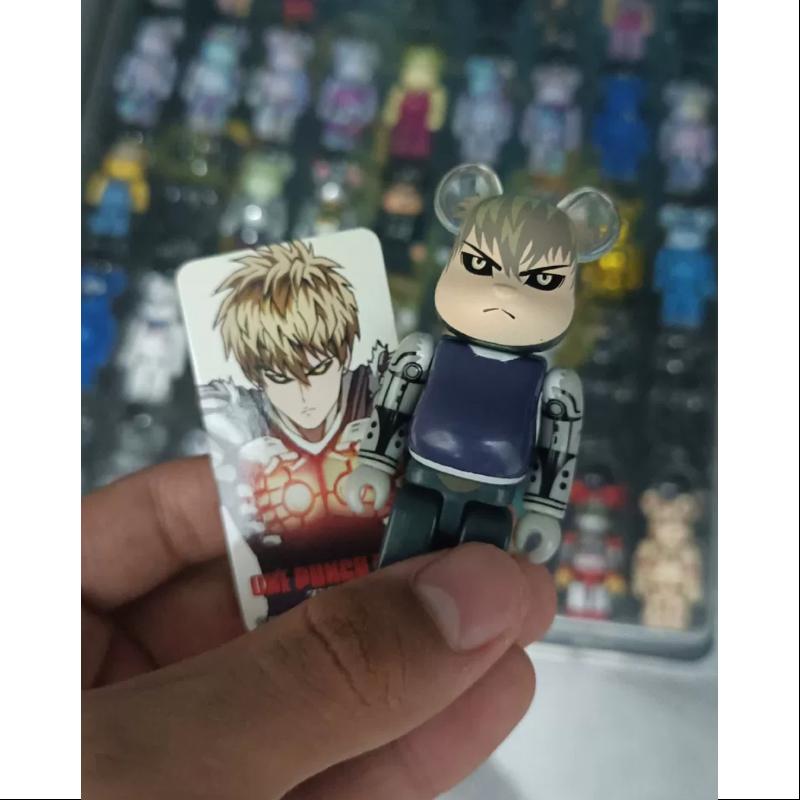 Bearbrick Series 32 Secret One Punch Man 100% Collectible Figure - Perfect for Anime Fans & Home Decor Display