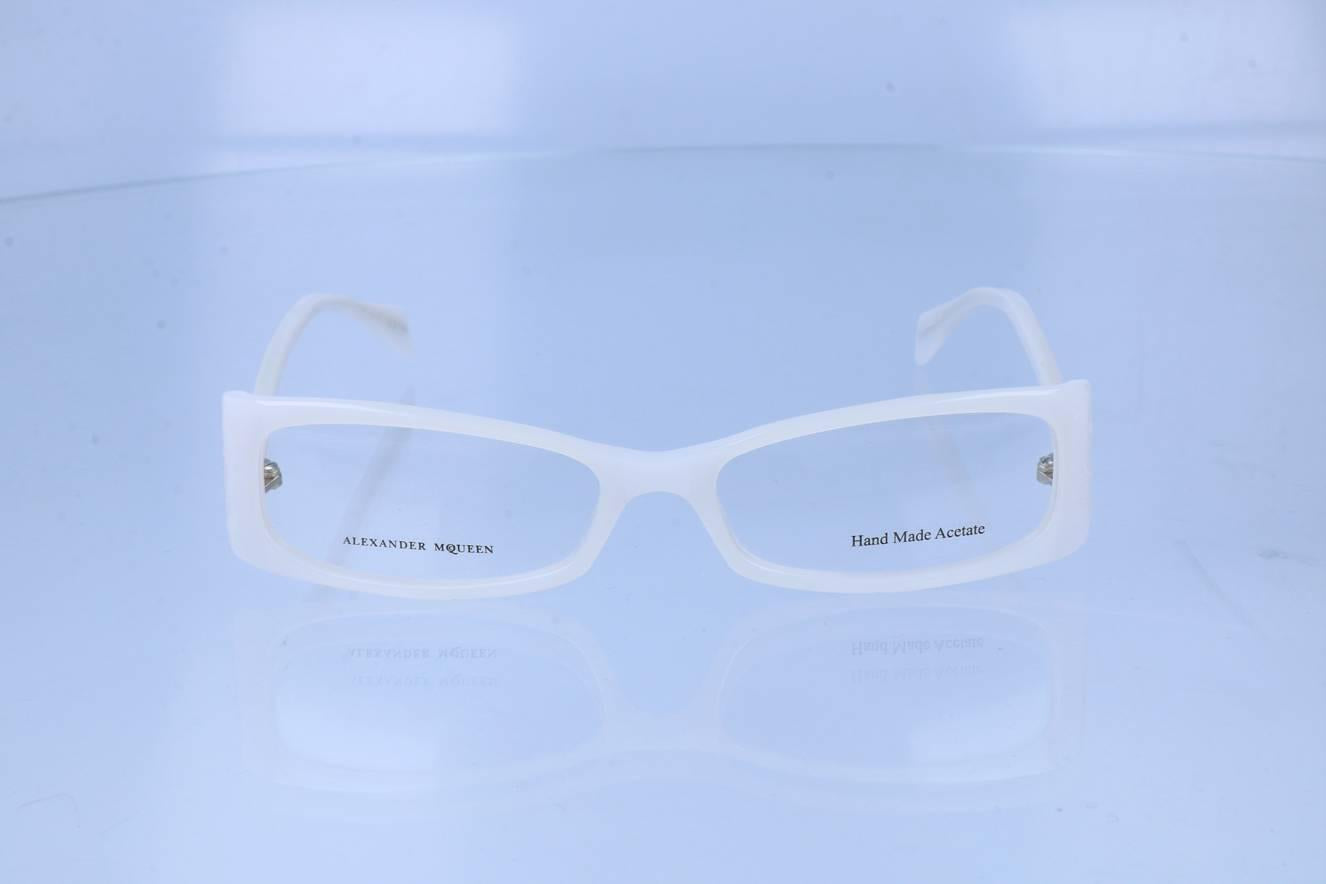 Alexander McQueen AMQ4142 Designer Eyeglasses for Men & Women – Stylish & Lightweight Frame for Fashion, Work & Everyday Wear