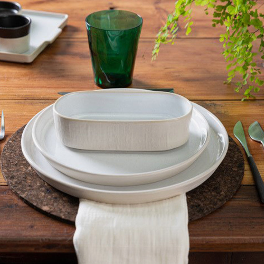 Costa Nova Notos Dune Deep Oval Serving Tray - Elegant Home Decor for Dining, Kitchen, or Coffee Table Organization