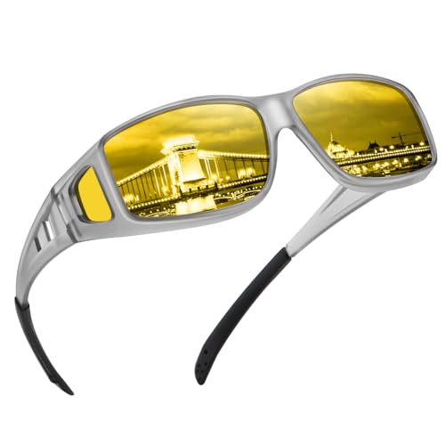L/Elastic Gray Frame Night Driving Lens