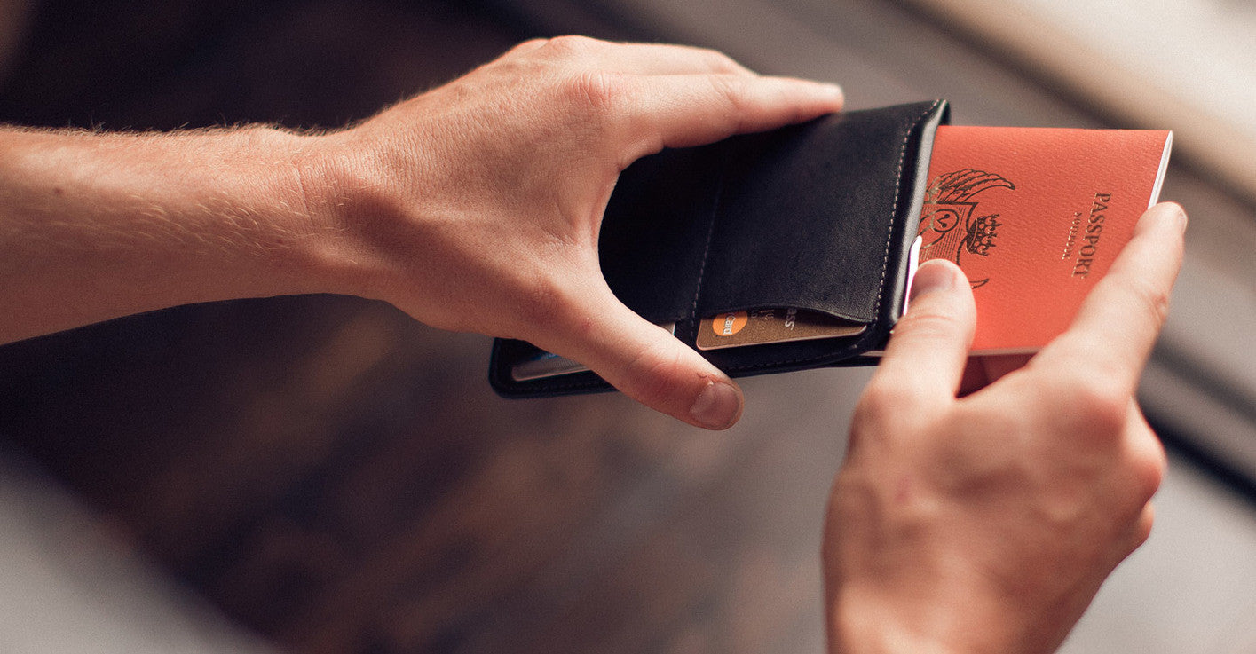 Bellroy Premium Leather Passport Sleeve Wallet - RFID Blocking Travel Organizer for Men & Women | Perfect for Airports, Business Trips & International Travel