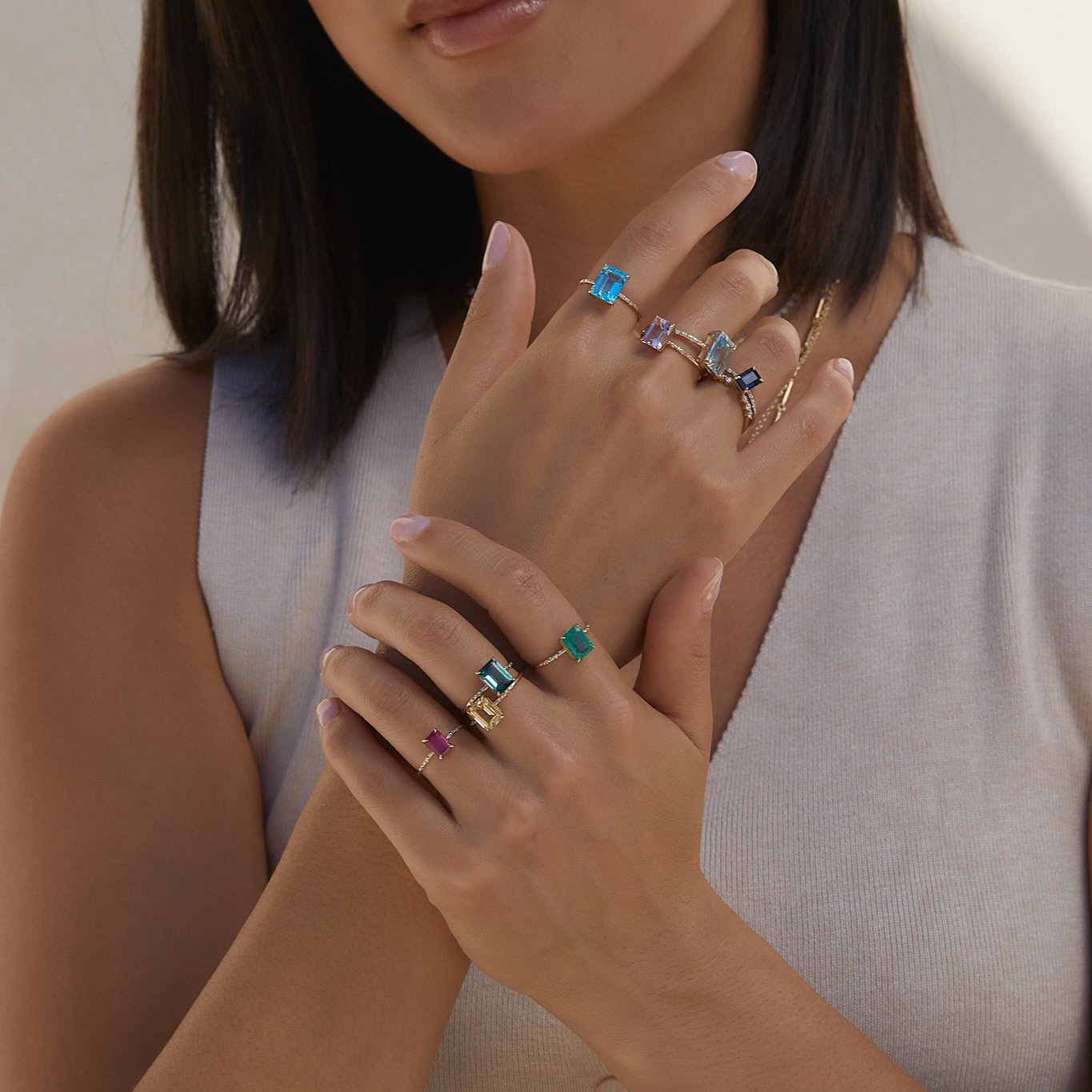 Stunning Large Starry Blue Topaz Ring for Women - Elegant 925 Sterling Silver Jewelry Gift for Birthday, Anniversary & Special Occasions