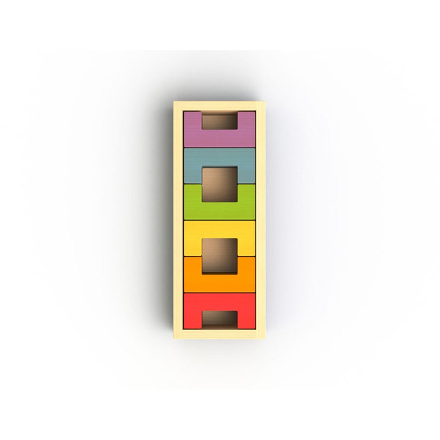 BeginAgain U Build It Basics 12-Piece Wooden Block Set for Toddlers | STEM Learning Toys for Kids Ages 2-4 | Creative Building Blocks for Early Childhood Development & Playroom Activities